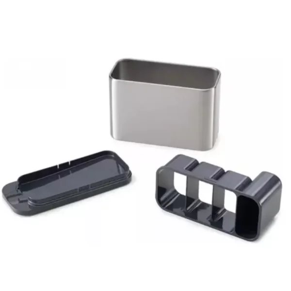 Escorredor Porta Talheres de Aço Inoxidável; Organizador de Utensílios de Cozinha - Imagem 4